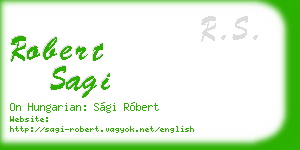 robert sagi business card